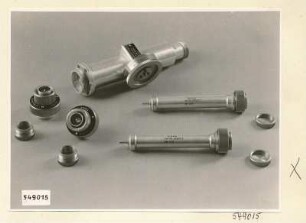 Regelbares Dämpfungsglied, Einzelteile, Foto 1954