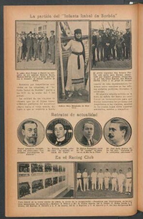 La partida del "Infanta Isabel de Borbón"