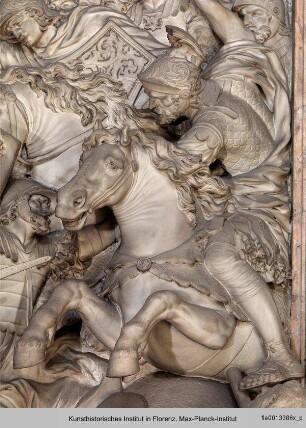 Andrea Corsinis Beihilfe in der Schlacht bei Anghiari - Skulpturenprogramm