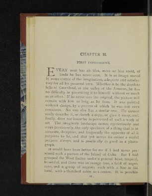 Chapter II. First impressions.