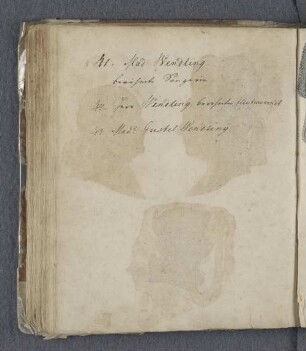 41. Mad. Wendling. berühmte Sängerin. 42. Herr Wendling, berühmter Fleutraversist 43. Madl. Gustel Wendling.