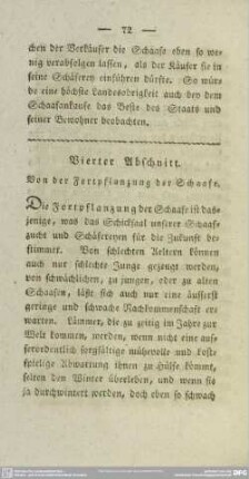 Vierter Abschnitt. Von der Fortpflanzung der Schaafe