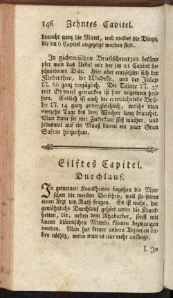 Eilftes Capitel. Durchlauf.