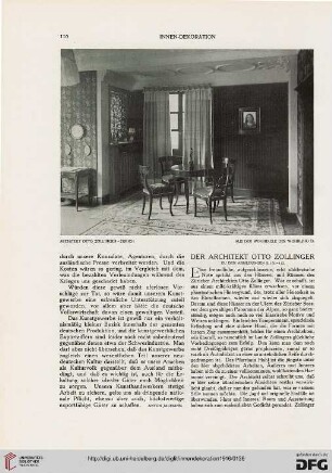 27: Der Architekt Otto Zollinger