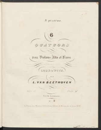No. 3: 3. Quatuor