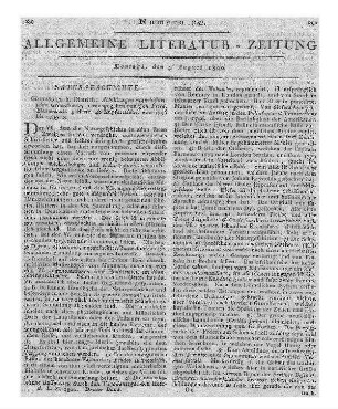 Abbildungen naturhistorischer Gegenstände. Hrsg. v. J. F. Blumenbach. H. 1-4. Göttingen: Dieterich 1796-99