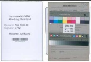 Entnazifizierung Wolfgang Heusner , geb. 18.10.1907 (Einkaeufer)
