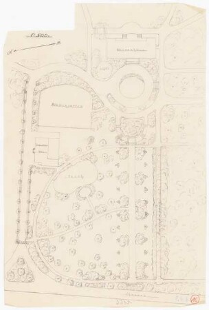 Park Neudeck und Garten des Reichspräsidenten Hindenburg, Berlin-Steglitz: Lageplan 1:500