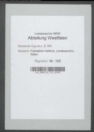 Äbtissin zu den Gebrechen der Stadtverfassung Herfords: u.a. Pläne zur lebenslangen Amtszeit des Bürgermeisters, mangelhafte Amtsführung