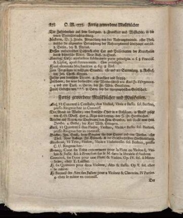 Fertig gewordene Musikbücher und Musikalien.