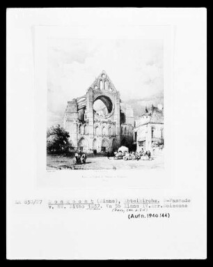 Longpont: Abteikirche Notre-Dame, Westfassade