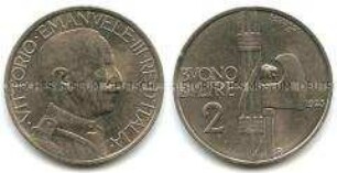 Italien, 2 Lire
