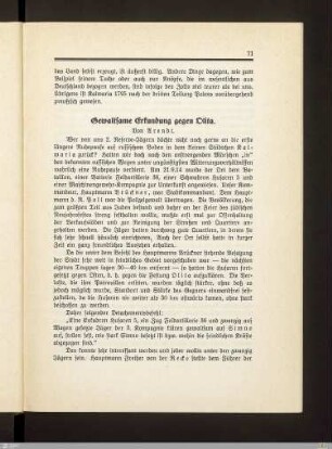 Gewaltsame Erkundung gegen Olita