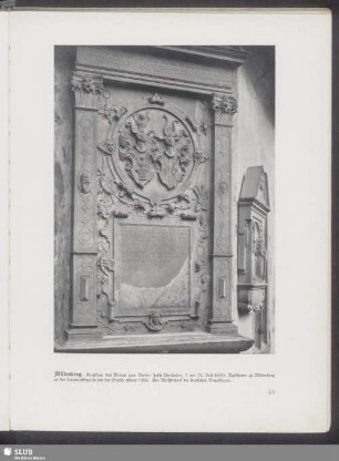 Miltenberg. Grabstein des Wirtes zum Riesen Jobst Birnhaber, † am 31. Juli 1600, Ratsherrn zu Miltenberg an der Laurentiikapelle vor der Stadt, erbaut 1456