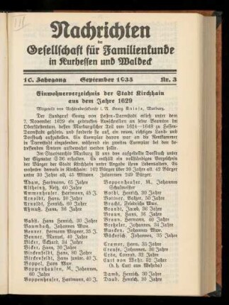 10. Jahrgang, Nr. 3, September 1935
