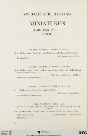 Miniaturen (Nr.139-274)