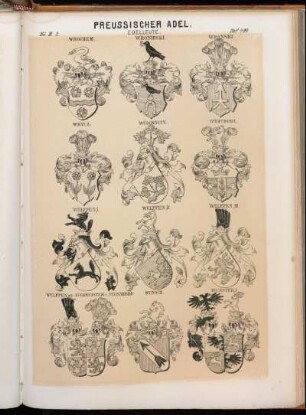 Taf. 499. Wrochem. - Wroniecki. - Wronski. - Wrycz. - Wülcknitz. - Wulfcrona. - Wulffen I. - Wulffen II. - Wulffen III. - Wulffen gen. Küchmeister v. Sternberg. - Wunsch. - Wunster I.