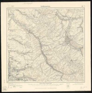 Meßtischblatt 112 : Lichtenstein, 1921 : Lichtenstein. - Aufgen. 1907/08, hrsg. 1909, einz. Nachtr. 1921. - 1:25000. - Leipzig, 1921. - 1 Kt.