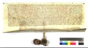 Revers des Magnus Ebeling, Balbierers zu Marburg, wegen Gärten, Äcker und Wiesen vor dem Barfüßer Thor, die er von dem Deutschen Orden zu Erblehen...