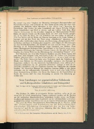 Neue Forschungen zur gegenständlichen Volkskunde und Kulturgeschichte (Glashütten und Erntegeräte)