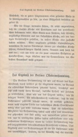 319-322 Das Ergebniß der Berliner Octoberversammlung
