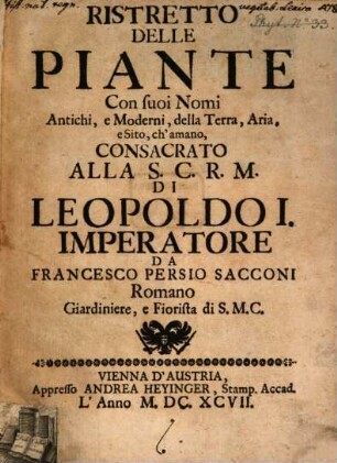 Ristretto delle piante