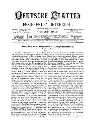 Rasse, Volk und alttestamentlicher Religionsunterricht : (Fortsetzung)
