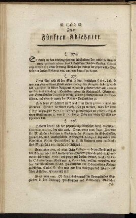 Zum Fünften Abschnitt.