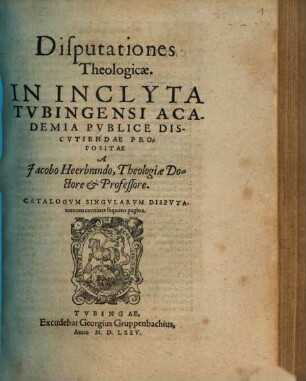 Disputationes Theologicae