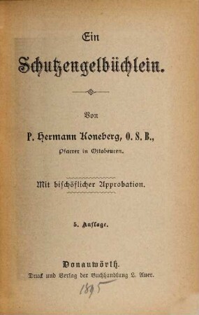 Ein Schutzengelbüchlein, 5