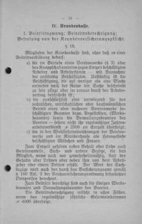 IV. Krankenkasse.