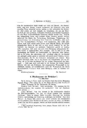 Flachsmann als Erzieher