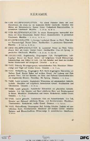 Keramik (Nr. 184-194)