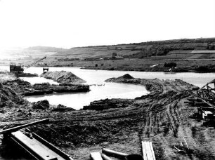 Wehrbaustelle Hohenfeld-Kitzingen/Main