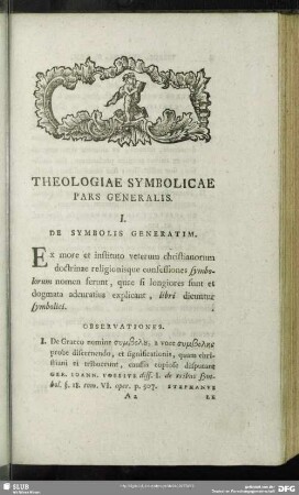 Theologiae Symbolicae Pars Generalis