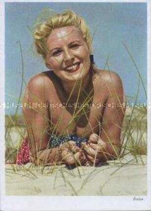 Frau am Strand