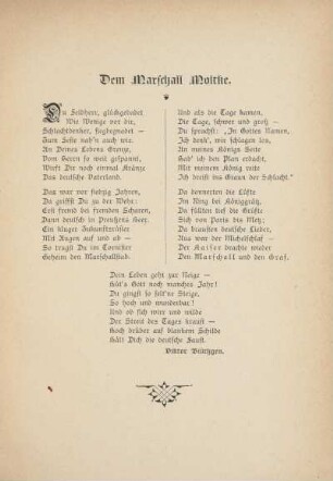 Dem Marschall Moltke
