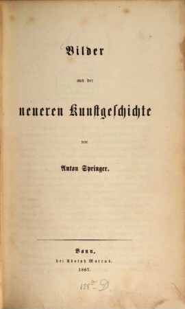 Bilder aus der neueren Kunstgeschichte
