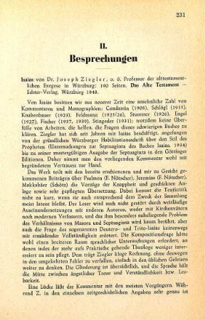 231-232 [Rezension] Isaias