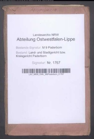 Erblasser: Schniedermann, Heinrich; Erblasser: Schniedermann, Therese, geb. Henrichsmeyer: