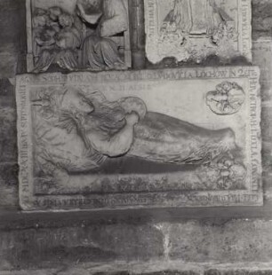 Grabplatte für Agnes Sophia von Lochow (gestorben 1623)