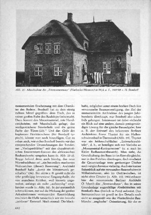 Abb. 21: Altaufnahme des "Friesenmuseums! (Haeberlin-Museum) in Wyk a.F., 1907/08 v. H. Bohmhoff