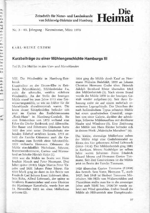 Nr. 3. 85. Jahrgang. Neumünster, März 1978.