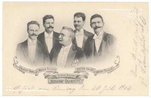 Koschat Quintett Rudolf Traxler, Walter Fournes, Thomas Koschat, Georg Haan, Clemens Fochler