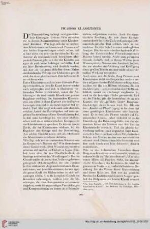 41: Picassos Klassizismus