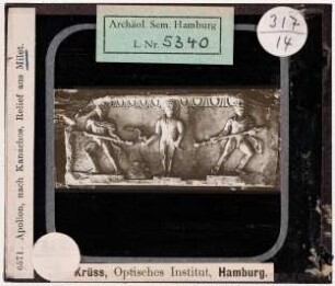 Milet: Apollon nach Kanachos, Relief (Krüss-Nr. 6571)