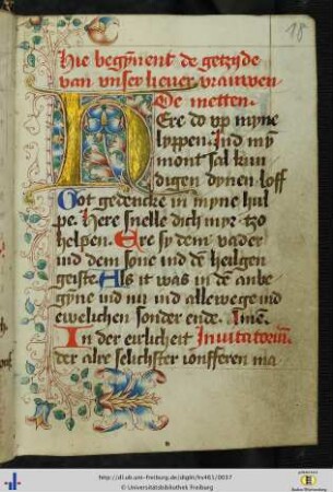 [18r - 66r] Kleines marianisches Offizium.