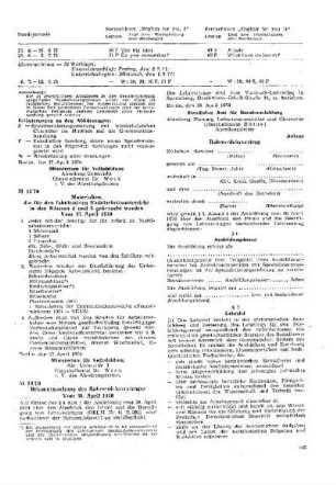 Bekanntmachung des Rahmenlehrverträges : 14/70 Vom 30. April 1970 ; [Mitteilungen]