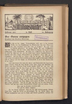 Februar 1917 5. Heft 21. Jahrgang
