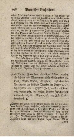 Zend-Avesta, Zoroasters lebendiges Wort. T.1.
